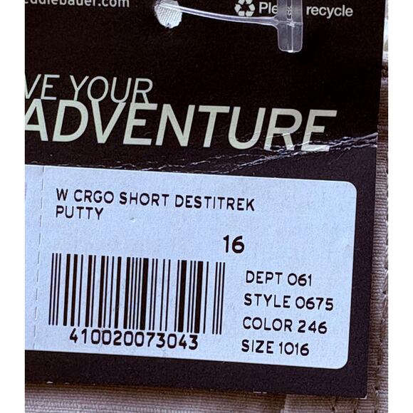 Women’s Eddie Bauer Shorts Cargo Outdoors Stretch Comfort, size 16 38" - Picture 6 of 8